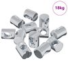 vidaXL Barrel Nut 3462 pcs Silver M6 x 13 mm Iron