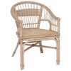 vidaXL Stacking Chair Rattan Natural 60 x 60 x 81 cm