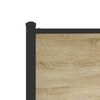 vidaXL Metal Bed Frame without Mattress Sonoma Oak 80x200 cm