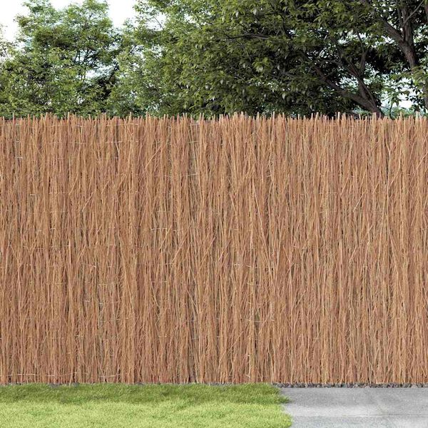 vidaXL Brushwood Fence Brown 600 x 150 cm Brushwood