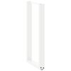 vidaXL Console Table Legs U-Shaped 2 pcs White 38x(72-73) cm Steel