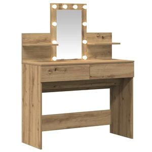 vidaXL Dressing Table Artisan Oak 100 x 40 x 130 cm Engineered Wood