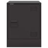 vidaXL Bedside Cabinet Black 34.5x39x44 cm Steel