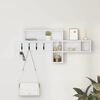 vidaXL Wall-Mounted Coat Rack White 100 x 12 x 43.5 cm Engineered wood