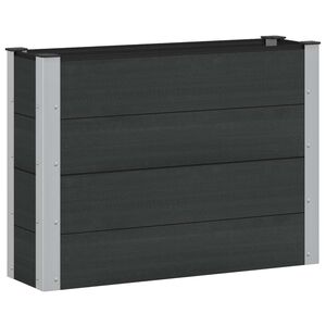 vidaXL Garden Raised Bed Black 100 x 30 x 72 cm