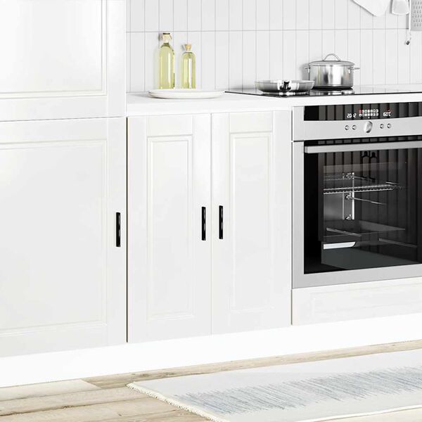 vidaXL Kitchen Base Cabinet&nbsp;Porto High Gloss White Engineered Wood