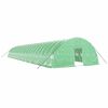 vidaXL Greenhouse with Steel Frame Green 144 m&sup2; 24x6x2.85 m