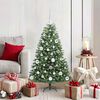 vidaXL Artificial Hinged Christmas Tree Green 120 cm PVC and Metal
