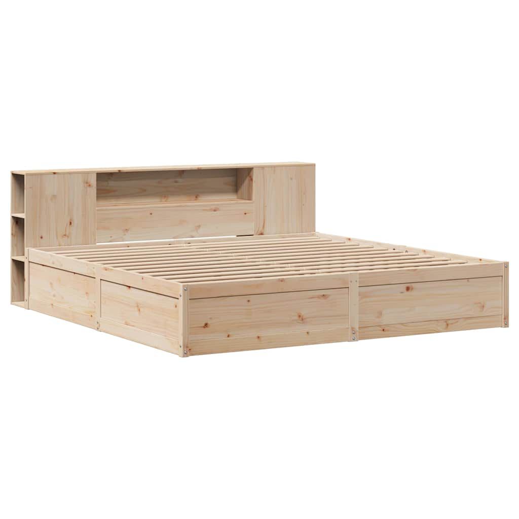 vidaXL Bed Frame without Mattress 180x200 cm Super King Solid Wood Pine