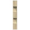 vidaXL Room Divider Bookcase 5-Tier Sonoma Oak 70x24x161 cm Engineered Wood