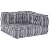 vidaXL Modular Sofa 4 pcs Grey Print Fabric
