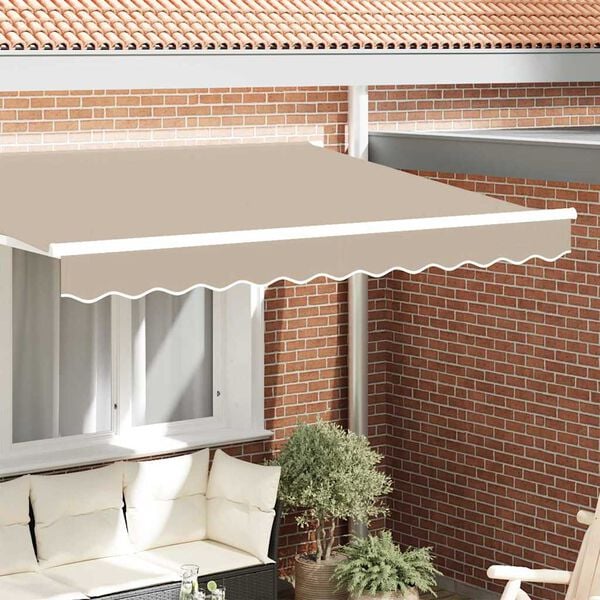 vidaXL Awning Valance Beige 280 x 20 cm Canvas