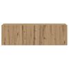 vidaXL Wall Mounted TV Cabinet Artisan Oak 80x30x30 cm Engineered Wood