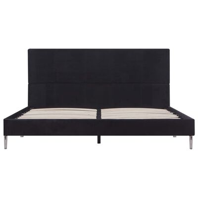 vidaXL Bed Frame Black Fabric 150x200 cm King Size