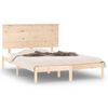 vidaXL Bed Frame without Mattress 120x190 cm Small Double Solid Wood