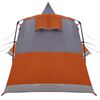 vidaXL Teepee Tent with Roof Grey and Orange 720 x 465 x 295 cm