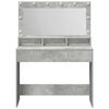 vidaXL Dressing Table Concrete Grey 100 x 41 x 135 cm Engineered Wood