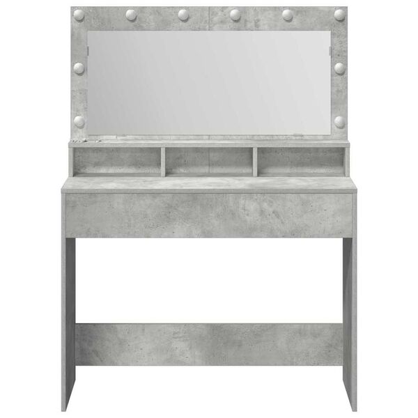 vidaXL Dressing Table Concrete Grey 100 x 41 x 135 cm Engineered Wood