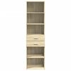 vidaXL Highboard Sonoma Oak 50x42.5x185 cm Engineered Wood