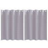 vidaXL Blackout Curtains with Rings 2 pcs Metal Grey 140 x 140 cm