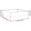 vidaXL Garden Raised Bed White 100x100x33.5 cm Steel