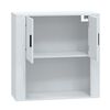 vidaXL Wall Cabinet High Gloss White 80x33x80 cm Engineered Wood