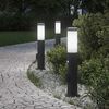 vidaXL Bollard Lights with Sensor&Outlet 3pcs 50 cm Stainless Steel IP44