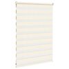 vidaXL Zebra Blind Marble Beige 95x100 cm Fabric Width 90.9 cm Polyester