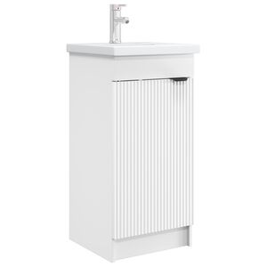 vidaXL Bathroom Vanity with Sink White 42 x 40 x 84.5 cm