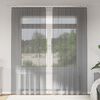 vidaXL Voile Curtains with Rod Pockets 2 pcs Dark Grey