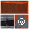 vidaXL Camping Tent Tunnel 5-Person Grey and Orange Waterproof