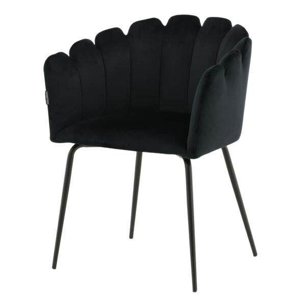 Venture Home Dining Chair Limhamn Velvet Black