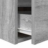 vidaXL Wall-mounted Bedside Cabinet Grey Sonoma 38x34x40 cm