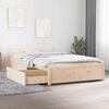 3103488 vidaXL Bed Frame without Mattress with Drawers 100x200 cm (815034+814989)