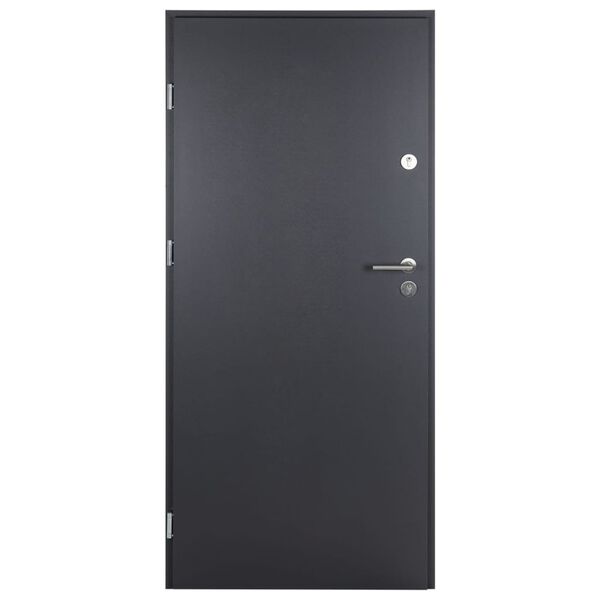 vidaXL Front Door Anthracite 100x200 cm Aluminium