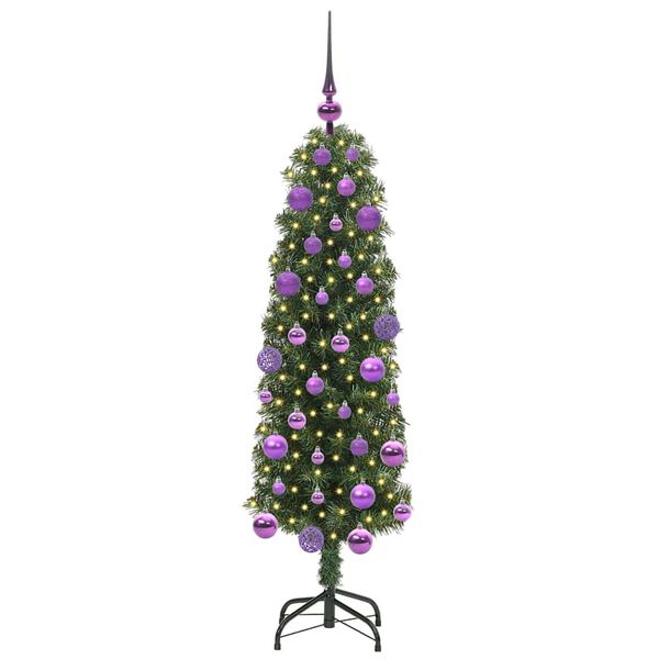 vidaXL Artificial Christmas Tree with 150 LEDs with Stand Green 120 cm