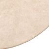 vidaXL Rug Print Cream &Oslash; 120 cm Polyester and PVC