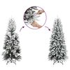 vidaXL Artificial Hinged Christmas Tree White 210 cm PE and PVC