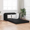 vidaXL Folding Sofa Bed Black 124 x 71 x 78 cm PVC