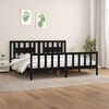 vidaXL Bed Frame without Mattress Black Solid Wood Pine 200x200 cm