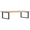 vidaXL Basin Shelf Wall Mounted Steel and Solid Wood Oak