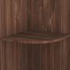 vidaXL Standing Corner Shelf Brown Oak 40x41.5x180 cm Engineered Wood