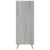 vidaXL Bookcase Grey Sonoma 69.5x32.5x90 cm Engineered Wood