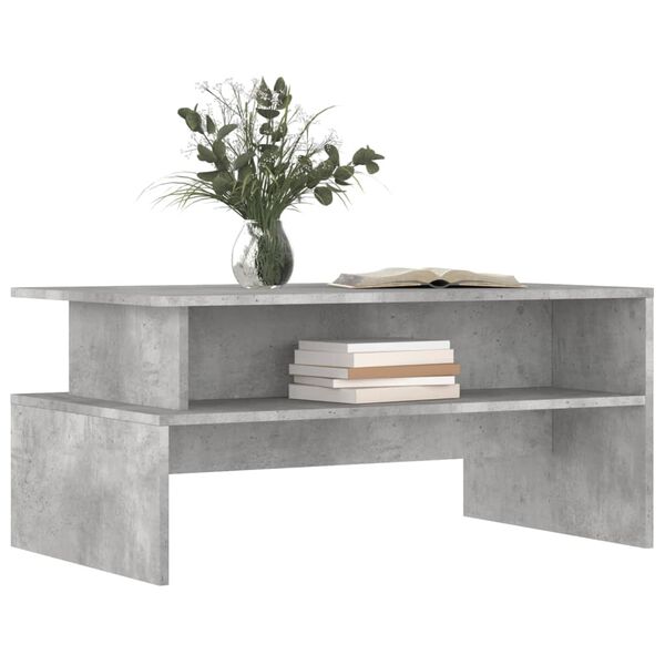 vidaXL Coffee Table Concrete Grey 90x55x42.5 cm Engineered Wood