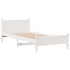 vidaXL Bed Frame without Mattress White 90x200 cm Solid Wood Pine