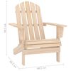 vidaXL Garden Adirondack Chair with Ottoman and Table Solid Fir Wood