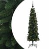 vidaXL Artificial Slim Christmas Tree with Bauble 120 cm 150 LEDs