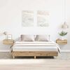 vidaXL Bed Frame No Mattress Artisan Oak 140x200 cm Engineered Wood