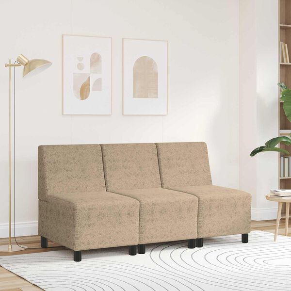 vidaXL Modular Sofa Unit Armless Light Grey 55 x 74 x 82 cm