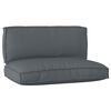vidaXL Pallet Cushion Set 2 pcs Anthracite Oxford fabric